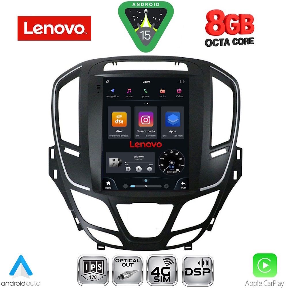 LENOVO SSW 10915_CPA TESLA STYLE for OPEL INSIGNIA II mod. 2014-2017