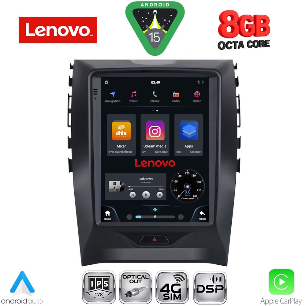 LENOVO SSW 10951_CPA TESLA STYLE for FORD EDGE mod. 2015-2023