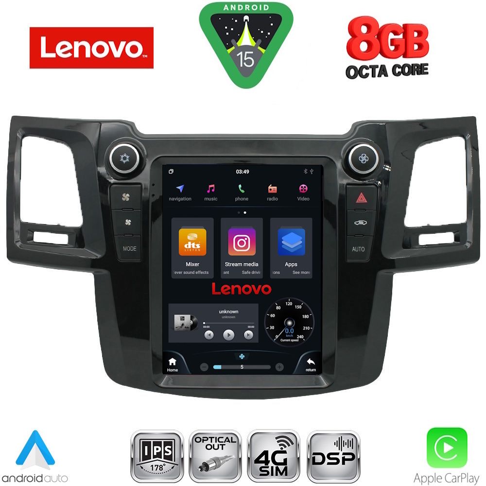 LENOVO SSW 10965_CPA TESLA STYLE for TOYOTA HILUX mod. 2005-2015