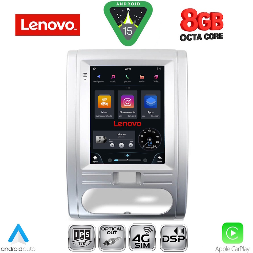 LENOVO SSW 10967_CPA TESLA STYLE for NISSAN XTRAIL mod. 2007-2013