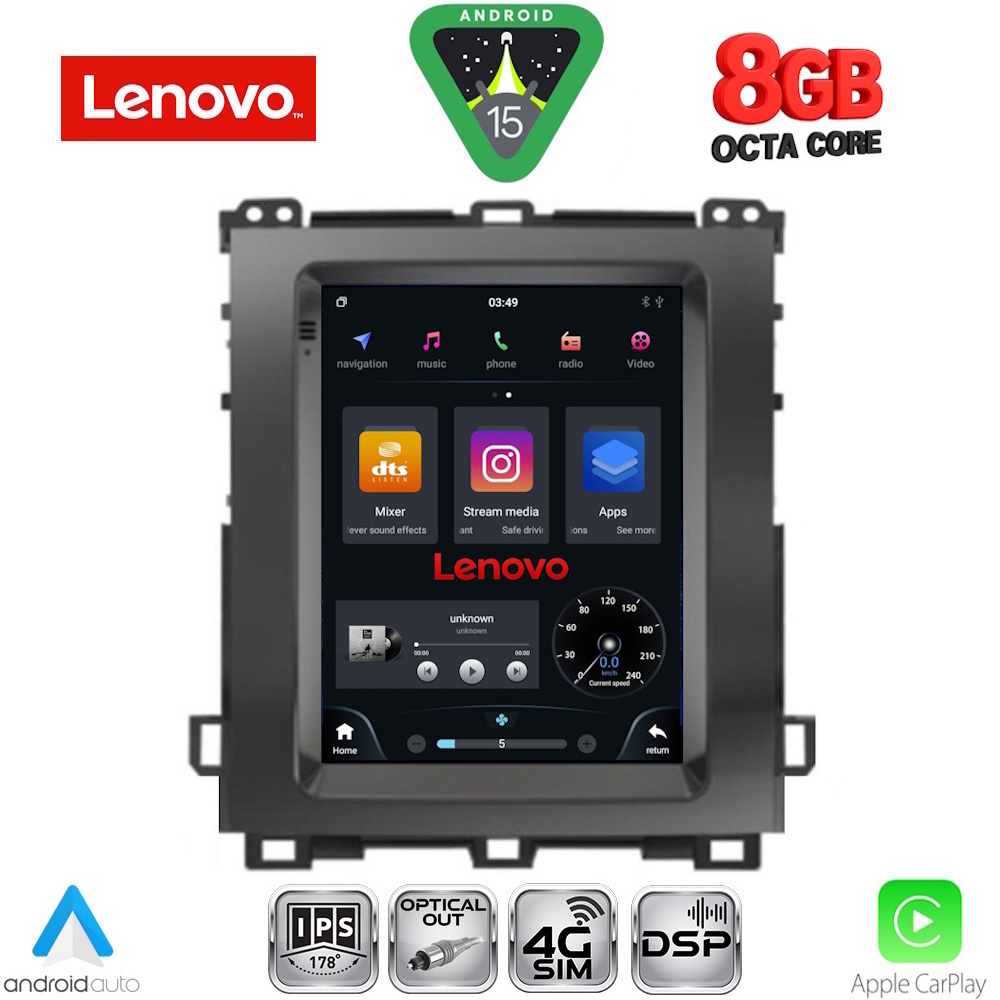 LENOVO SSW 10982_CPA TESLA STYLE for TOYOTA LANDCRUISER mod. 2003-2009