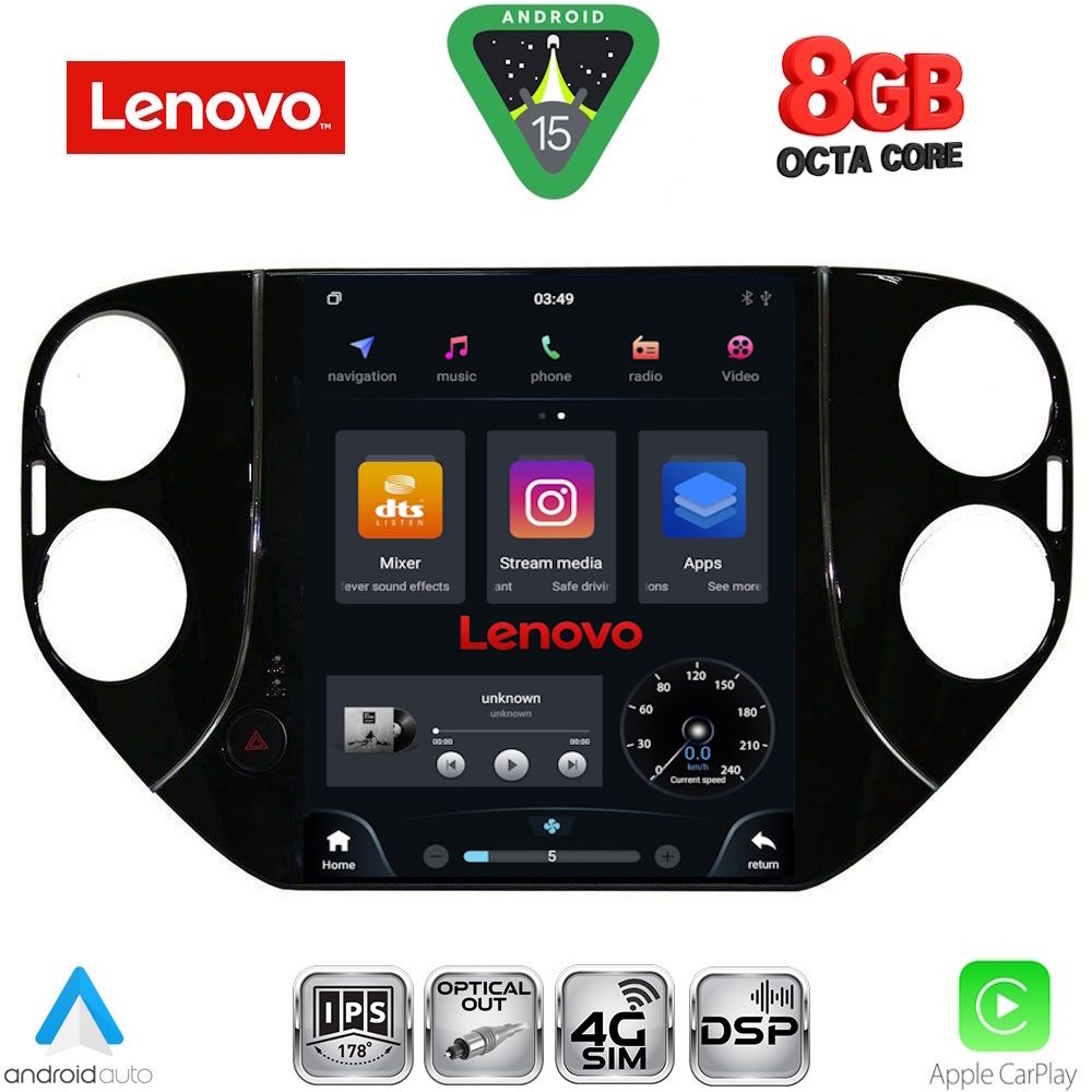 LENOVO SSW 10989_CPA TESLA STYLE  for  VW TIGUAN mod. 2010-2013