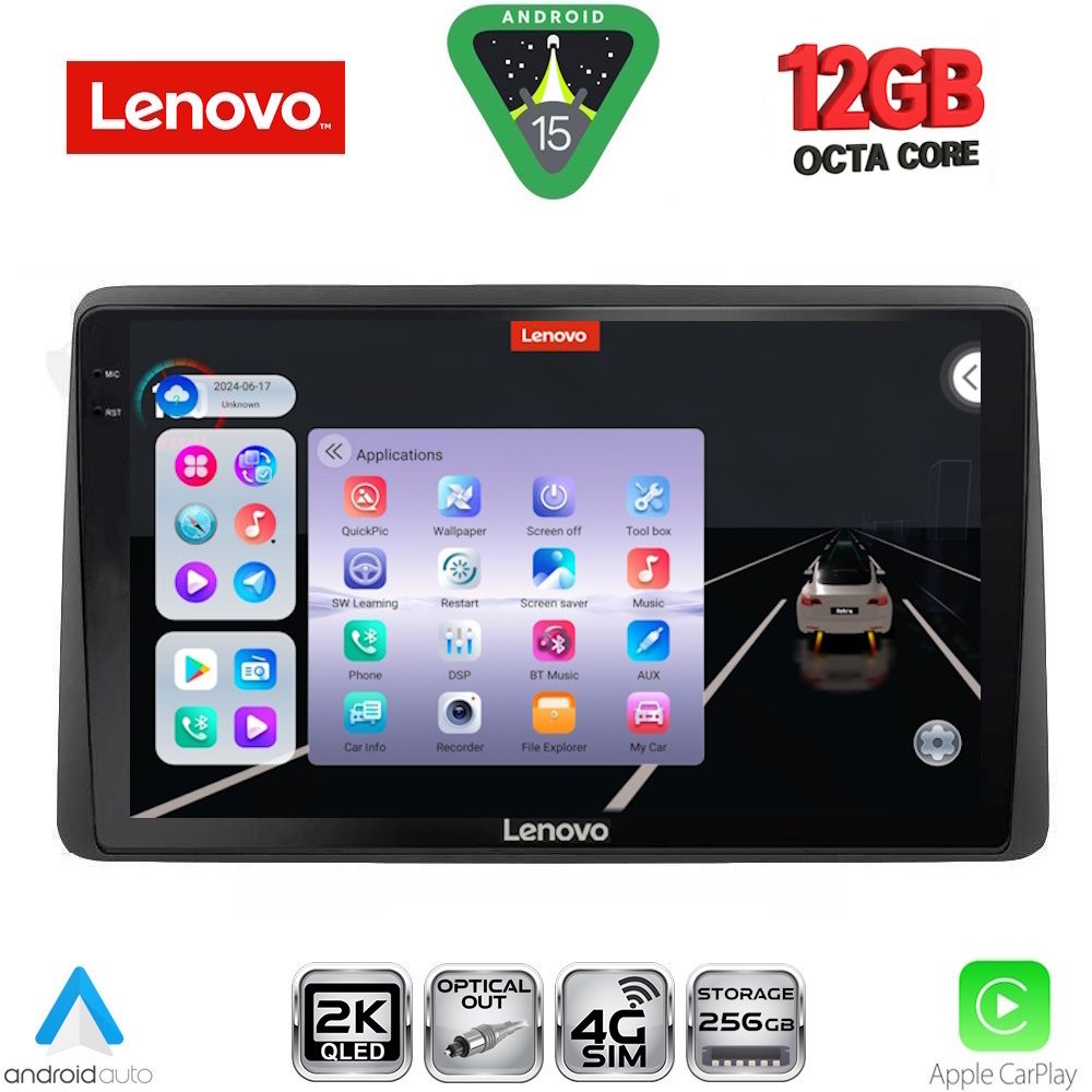 LENOVO SSZ 12104_CPA (10inc) MULTIMEDIA TABLET for DACIA DUSTER mod. 2019-2026