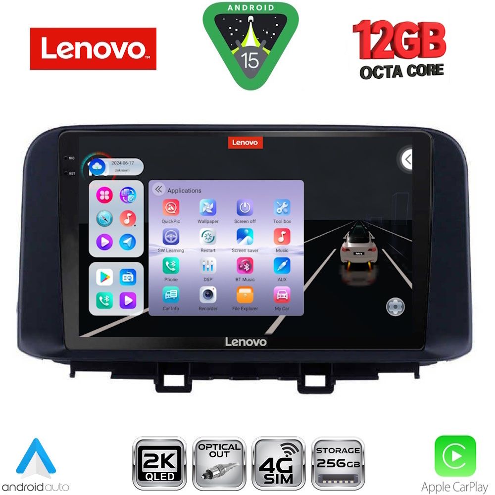 LENOVO SSZ 12237_CPA (10inc) MULTIMEDIA TABLET for HYUNDAI KONA mod. 2017-2023