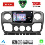 LENOVO SSZ 12463_CPA (10inc) MULTIMEDIA TABLET for NISSAN NV400 - OPEL MOVANO - RENAULT MASTER mod. 2010-2020