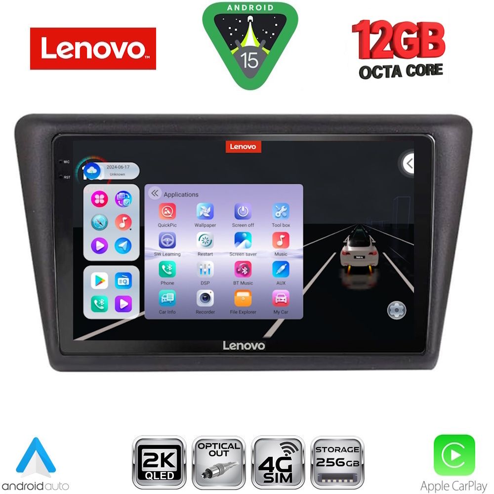 LENOVO SSZ 12600_CPA (9inc) MULTIMEDIA TABLET for SKODA RAPID SPACEBACK mod. 2014-2019