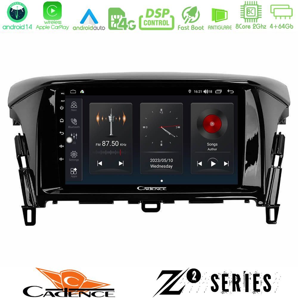 Cadence Z2 Series 8Core Android14 4+64GB  Mitsubishi Eclipse Cross Navigation Multimedia Tablet 9" Με Carplay & Android Auto