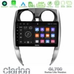 Clarion GL700 Lite Series 8Core Android11 2+32GB Nissan Note 2013-2018 Navigation Multimedia Tablet 10" Με Carplay & Android Auto