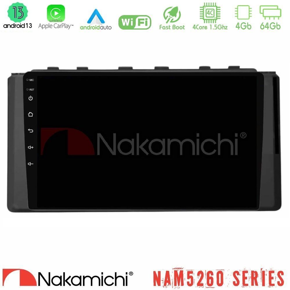 Nakamichi NAM5260 Series 4Core Android13 4+64GB Subaru BRZ / Toyota GR86 2022-> Navigation Multimedia Tablet 9" Με Carplay & Android Auto