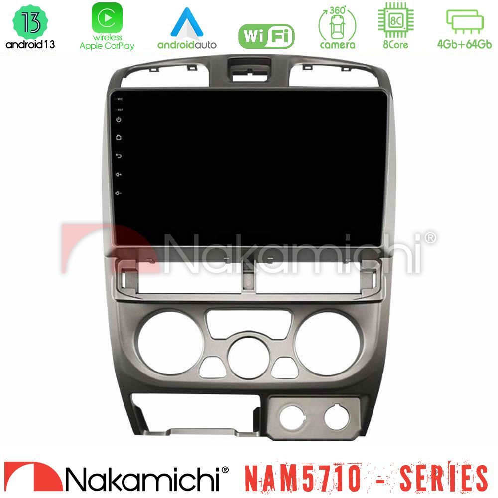 Nakamichi NAM5710 Series 8Core Android13 4+64GB  Isuzu D-Max 2004-2006 Navigation Multimedia Tablet 9"