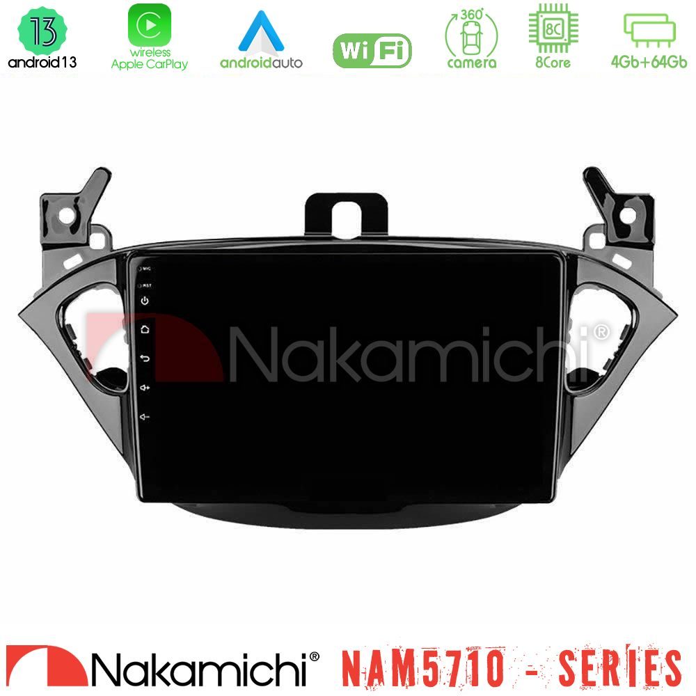 Nakamichi NAM5710 Series 8Core Android13 4+64GB  Opel Corsa E/Adam Navigation Multimedia Tablet 9"