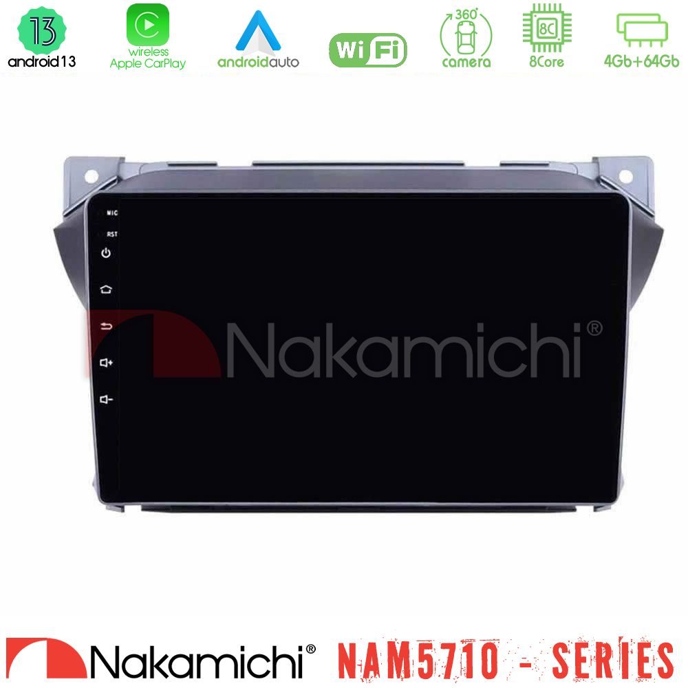 Nakamichi NAM5710 Series 8Core Android13 4+64GB  Suzuki Alto amp; Nissan Pixo Navigation Multimedia Tablet 9"