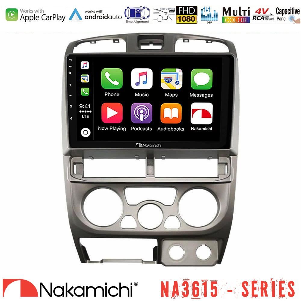 Nakamichi NA3615 Series Με Wireless Carplay & Android Auto  Isuzu D-Max 2004-2006 Media Station Tablet 9"