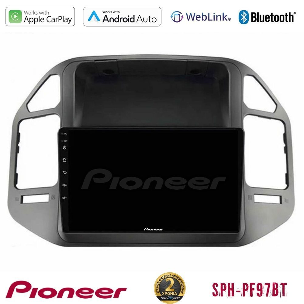 Pioneer SPH-PF97BT Series Mitsubishi Pajero 2002-2006 Multimedia Station 9" (Tablet Style) Με Carplay & Android Auto