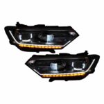 Μπροστινά Φανάρια Full led Vw Passat B8 15+ DRL Led Matrix Led Signal Dynamic R-Line Look Με Μοτέρ - Image 4