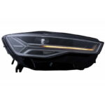 Μπροστινά Φανάρια Set Για Audi A6 4G C7 11-18 DRL Full Led Matrix Design & Dynamic Φλας Μαύρα Με Μοτέρ Carner - Image 6