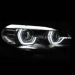 Μπροστινά Φανάρια Set Για Bmw X5 E70 07-10 3D LED Angel Eyes Μαύρα Xenon AFS D1S Με Μοτέρ Sonar - Image 3