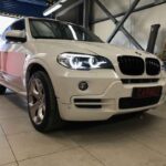 Μπροστινά Φανάρια Set Για Bmw X5 E70 07-10 3D LED Angel Eyes Μαύρα Xenon AFS D1S Με Μοτέρ Sonar - Image 5