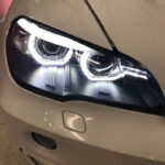 Μπροστινά Φανάρια Set Για Bmw X5 E70 07-10 3D LED Angel Eyes Μαύρα Xenon AFS D1S Με Μοτέρ Sonar - Image 6