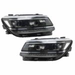 Μπροστινά Φανάρια Set Για Vw Tiguan II mk2 16+ DRL Led Matrix & Led Signal Dynamic R-Line Look H7H7 Με Μοτέρ - Image 3