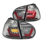 Πίσω φανάρια full led για VW Golf 5 lightbar design chrome - Image 2