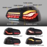Πισινά Φανάρια Set Για Vw Golf VI (6) 08-12 Full Led Dynamic OLED Smoke VLand - Image 6