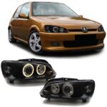 Φανάρια μαρκέ Angel Eyes μαύρα Peugeot 106 1996+