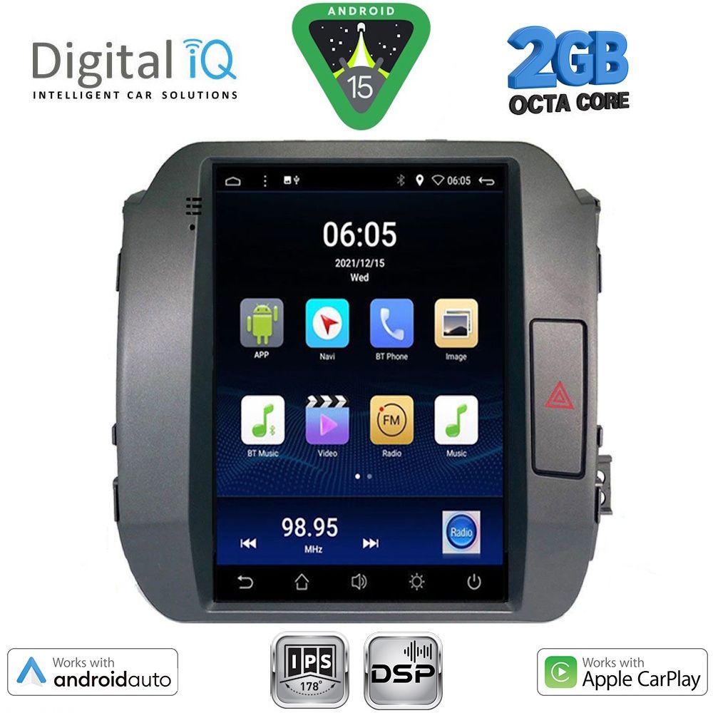 DIGITAL IQ BXF 5927_CPAA TESLA STYLE for KIA SPORTAGE mod. 2010-2015