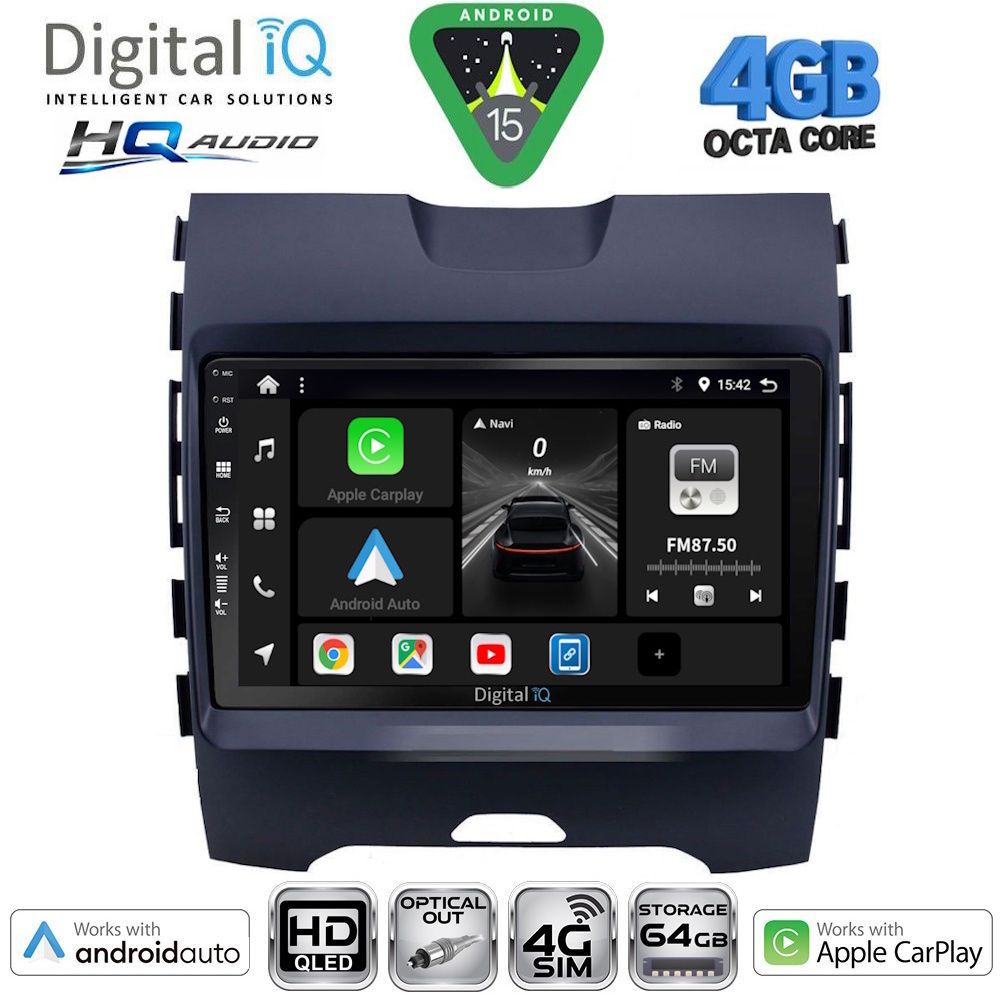 DIGITAL IQ BXK 19152_CPAA (9inc) MULTIMEDIA TABLET for FORD EDGE mod. 2015-2023