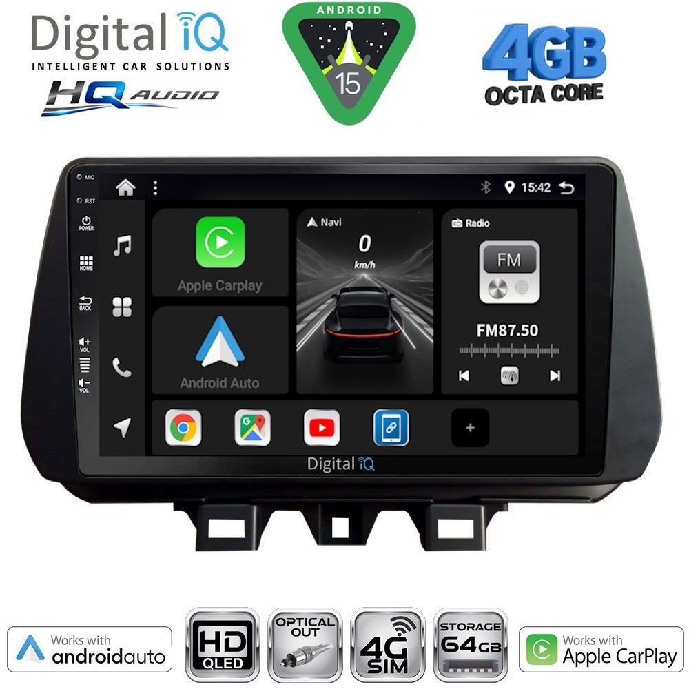 DIGITAL IQ BXK 19244_CPAA (9inc) MULTIMEDIA TABLET for HYUNDAI TUCSON mod. 2019-2023