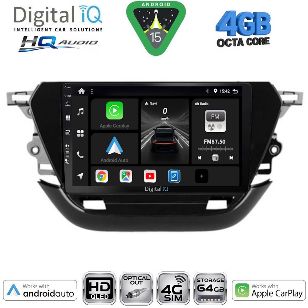 DIGITAL IQ BXK 19487_CPAA (9inc) MULTIMEDIA TABLET for OPEL CORSA F mod. 2019-2024