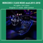 DIQ AMBIENT 8161 DCL2 (FK) - BENZ C (W205) (Digital iQ Ambient Light for Mercedes C (W205) mod.2015-2018 with 34 Lights FULLKIT) - Image 2