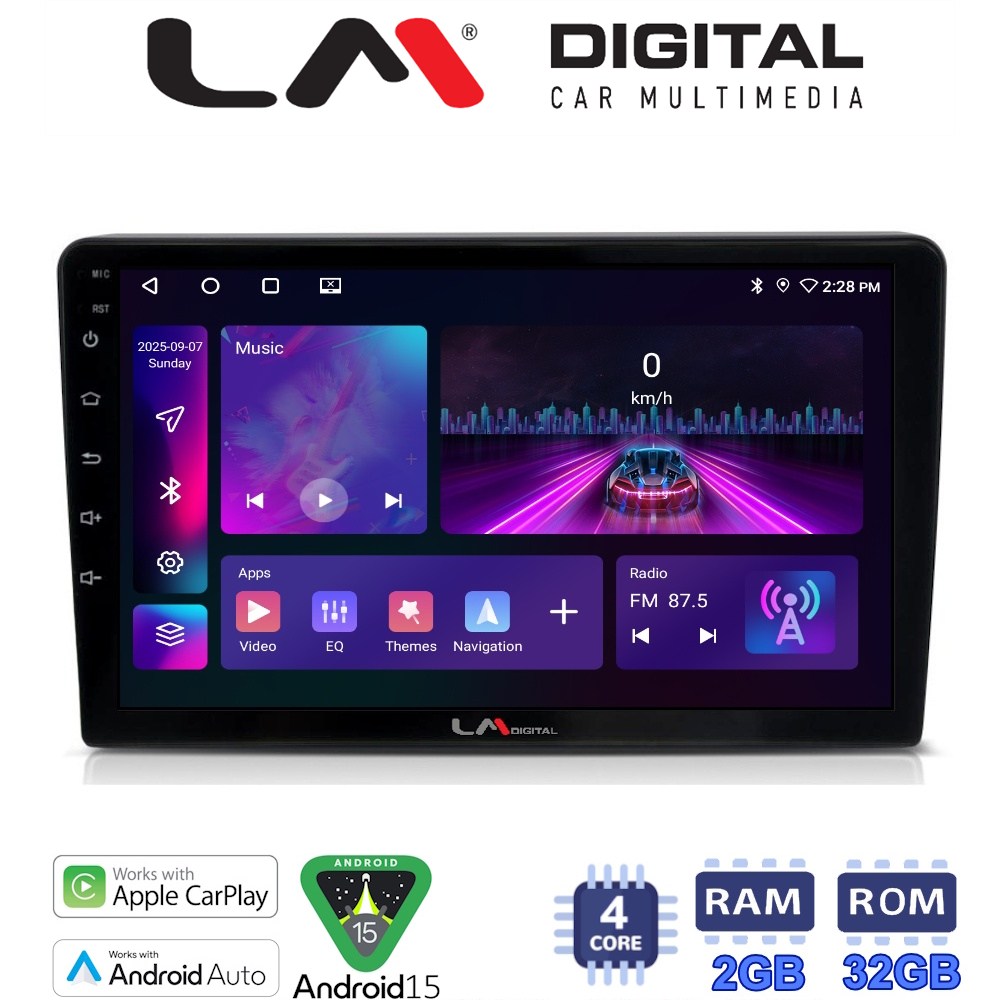 LM Digital - LM ZA4054 GPS Οθόνη OEM Multimedia Αυτοκινήτου για Suzuki Grand Vitara 1998 > 2004 (CarPlay/AndroidAuto/BT/GPS/WIFI/GPRS)