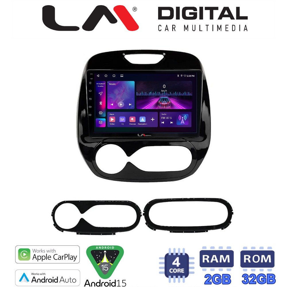 LM Digital - LM ZA4155 GPS Οθόνη OEM Multimedia Αυτοκινήτου για RENAULT CAPTURE 2013>  (CarPlay/AndroidAuto/BT/GPS/WIFI/GPRS)