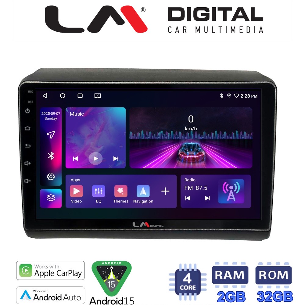 LM Digital - LM ZA4194 GPS Οθόνη OEM Multimedia Αυτοκινήτου για Fiat Ducato - Citroen Jumper - Peugeot Partner 2012>
Μόνο αν έχει εργοστασιακό μηχάνημα (CarPlay/AndroidAuto/BT/GPS/WIFI/GPRS)