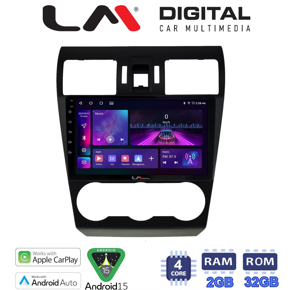 LM Digital - LM ZA4262 GPS Οθόνη OEM Multimedia Αυτοκινήτου για SUBARU IMPREZA-FORESTER 2013> (CarPlay/AndroidAuto/BT/GPS/WIFI/GPRS)