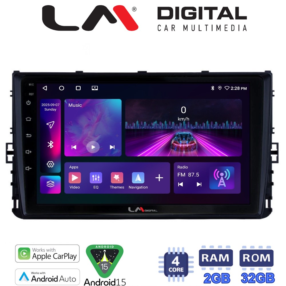 LM Digital - LM ZA4284 GPS Οθόνη OEM Multimedia Αυτοκινήτου για VW T-ROC & T-CROSS 2017>  (CarPlay/AndroidAuto/BT/GPS/WIFI/GPRS)
