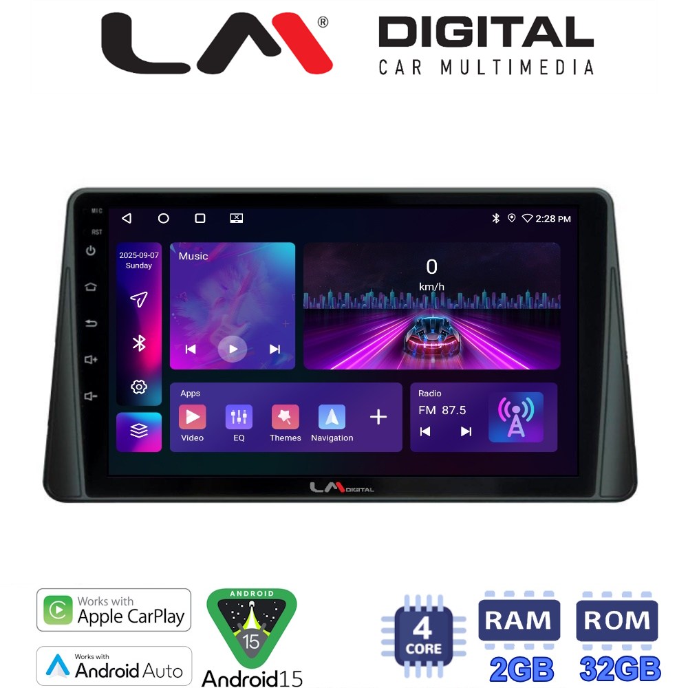 LM Digital - LM ZA4357 GPS Οθόνη OEM Multimedia Αυτοκινήτου για FORD  FOCUS 2019> (CarPlay/AndroidAuto/BT/GPS/WIFI/GPRS)
