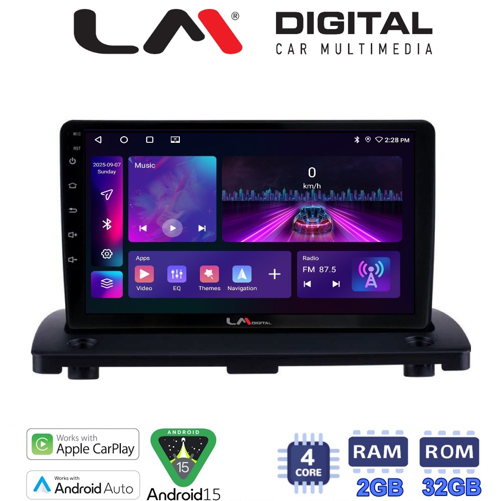 LM Digital - LM ZA4385 GPS Οθόνη OEM Multimedia Αυτοκινήτου για VOLVO XC90 2002 > 2014 (CarPlay/AndroidAuto/BT/GPS/WIFI/GPRS)