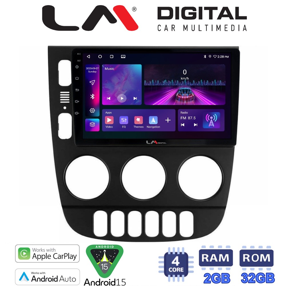 LM Digital - LM ZA4505 GPS Οθόνη OEM Multimedia Αυτοκινήτου για Mercedes ML 1998 > 2005 (CarPlay/AndroidAuto/BT/GPS/WIFI/GPRS)