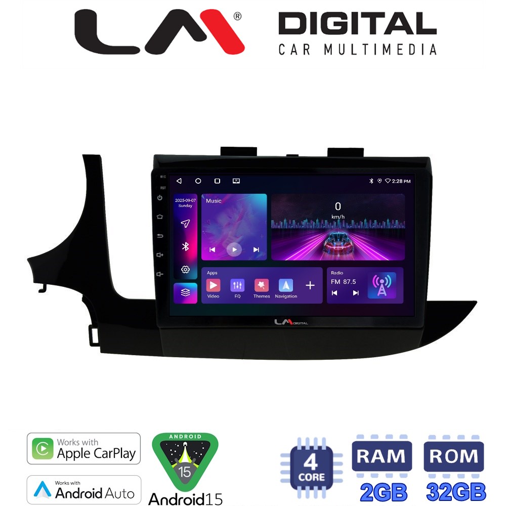 LM Digital - LM ZA4536 GPS Οθόνη OEM Multimedia Αυτοκινήτου για OPEL MOKKA 2016> (CarPlay/AndroidAuto/BT/GPS/WIFI/GPRS)