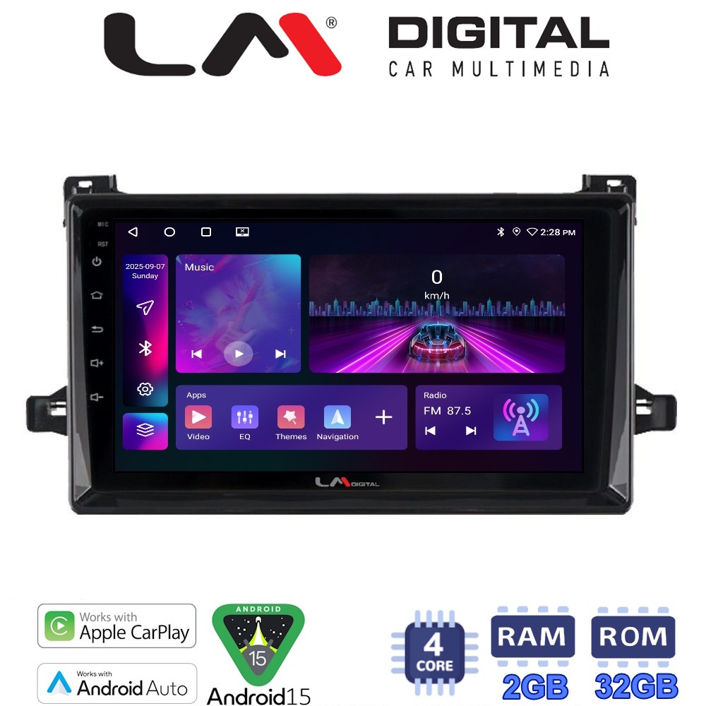 LM Digital - LM ZA4562 GPS Οθόνη OEM Multimedia Αυτοκινήτου για TOYOTA PRIUS 2016>  (CarPlay/AndroidAuto/BT/GPS/WIFI/GPRS)