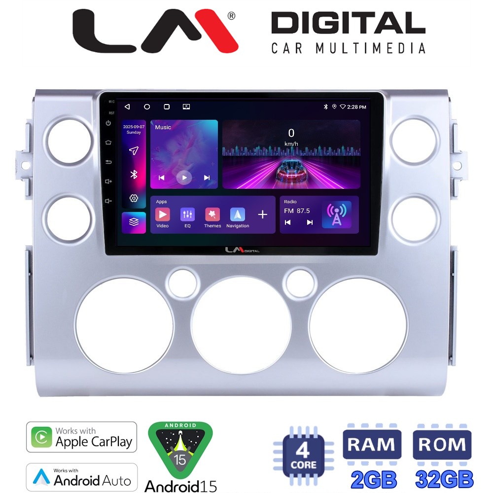 LM Digital - LM ZA4563 GPS Οθόνη OEM Multimedia Αυτοκινήτου για TOYOTA  FJ CRUISER 2014>   (CarPlay/AndroidAuto/BT/GPS/WIFI/GPRS)