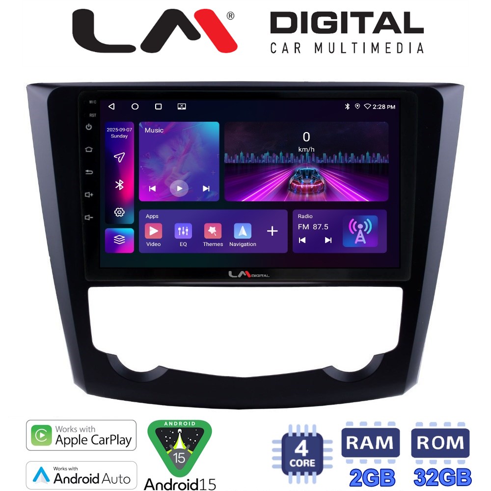 LM Digital - LM ZA4688 GPS Οθόνη OEM Multimedia Αυτοκινήτου για RENAULT KADJAR 2015>   (CarPlay/AndroidAuto/BT/GPS/WIFI/GPRS)