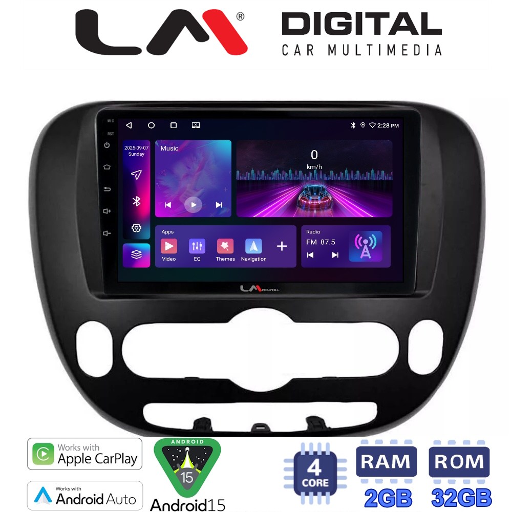 LM Digital - LM ZA4694 GPS Οθόνη OEM Multimedia Αυτοκινήτου για Kia Soul 2014 > (CarPlay/AndroidAuto/BT/GPS/WIFI/GPRS)