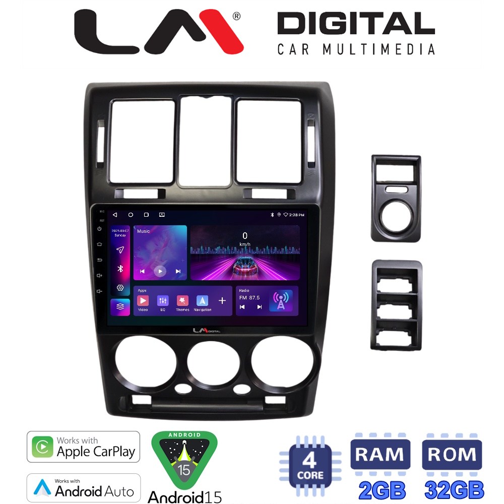 LM Digital - LM ZA4719 GPS Οθόνη OEM Multimedia Αυτοκινήτου για Hyundai Getz 2002 > 2013 (CarPlay/AndroidAuto/BT/GPS/WIFI/GPRS)