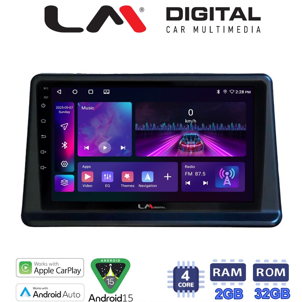LM Digital - LM ZA4998 GPS Οθόνη OEM Multimedia Αυτοκινήτου για Mitsubishi Pajero 1996 > 2003 (CarPlay/AndroidAuto/BT/GPS/WIFI/GPRS)