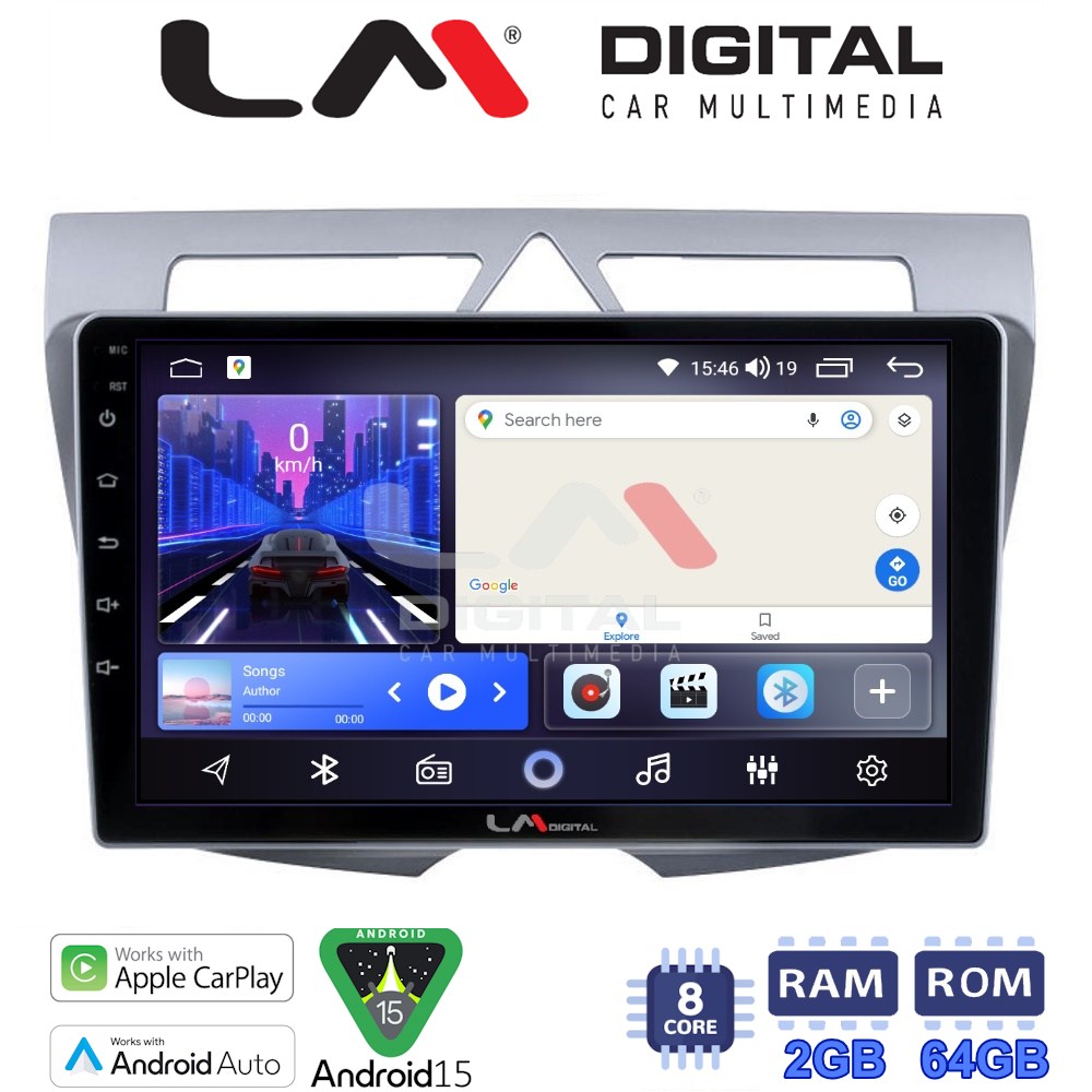 LM Digital - LM ZW8011 GPS Οθόνη OEM Multimedia Αυτοκινήτου για Kia Picanto 2008-2011 (CarPlay/AndroidAuto/BT/GPS/WIFI)