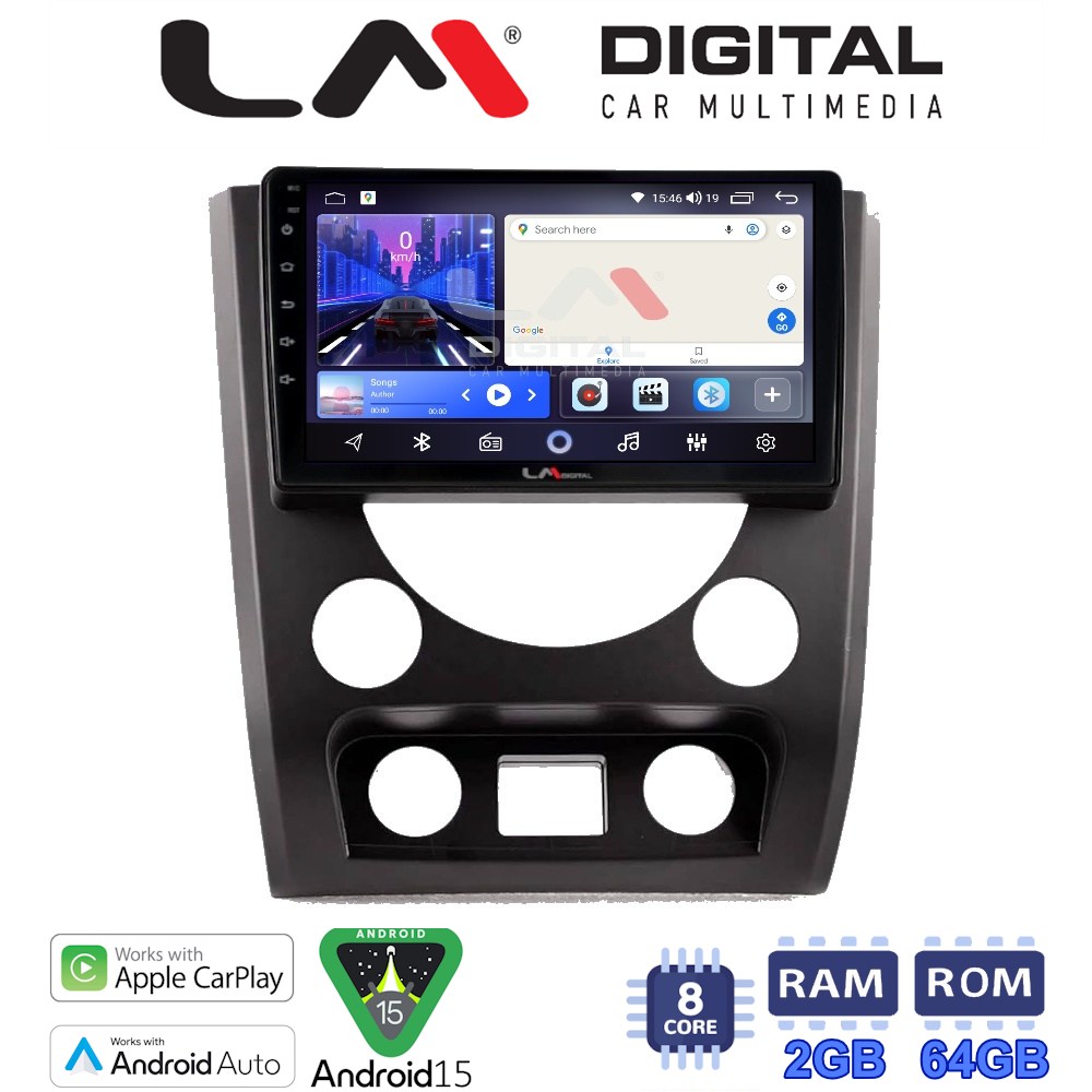 LM Digital - LM ZW8014A GPS Οθόνη OEM Multimedia Αυτοκινήτου για SsangYong Rexton 2015 > 2016 (CarPlay/AndroidAuto/BT/GPS/WIFI)