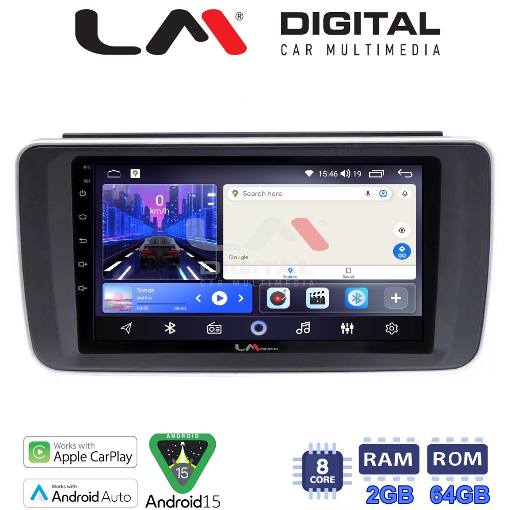 LM Digital - LM ZW8073 GPS Οθόνη OEM Multimedia Αυτοκινήτου για Nissan Leaf 2018 > (CarPlay/AndroidAuto/BT/GPS/WIFI)